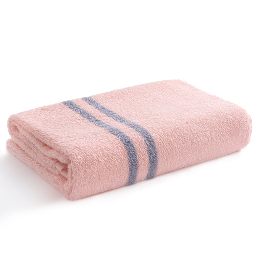 BISTOW 100% Cotton Pink Smart Bath Towel 27.6x55.1 inches, Super Soft and Absorbent - Perfect for Hotels, Travel, Bathrooms, Spa, and Gym - Biostow